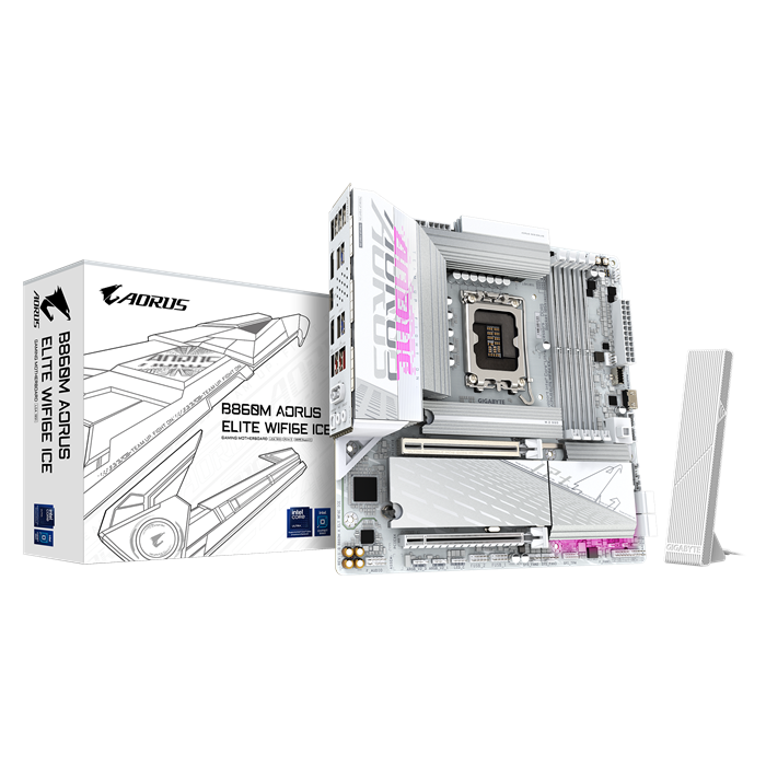 مادربرد گیگابایت مدل B860M AORUS ELITE WIFI6E ICE